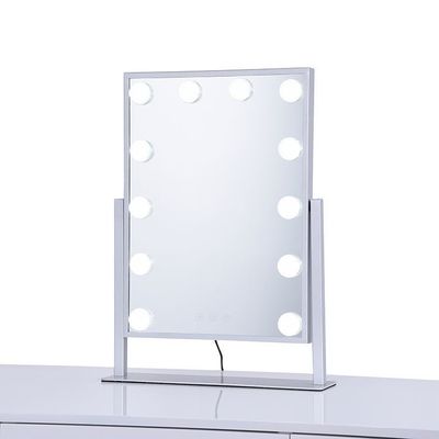OEM اتاق لباس پوشیدن دوامدار روشن کننده زیبایی زیبایی آینه غرور با چراغ LED