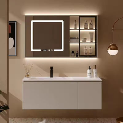 کابینت مستطیل مدرن برای حمام و توالت