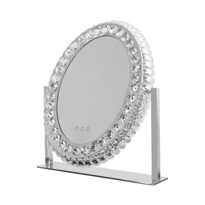 LED Light Up Makeup Mirror Crystal Vanity Mirror سبک هالیوود