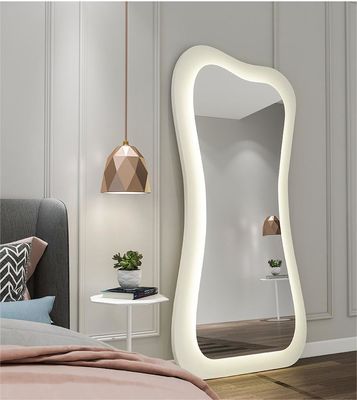 هالیوود ایستاده تمام طول Xl آینه کف با چراغ LED 71x32