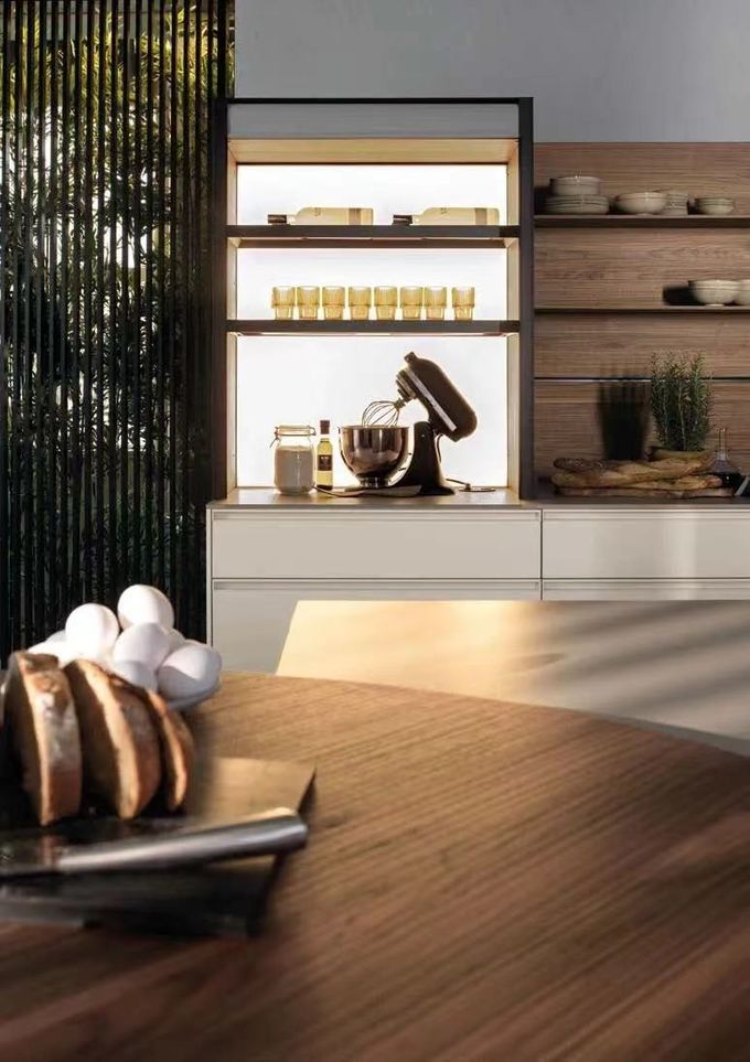 کابینت گوشه ای مدولار آلومینیوم راه حل کابینت آشپزخانه ملامین 1